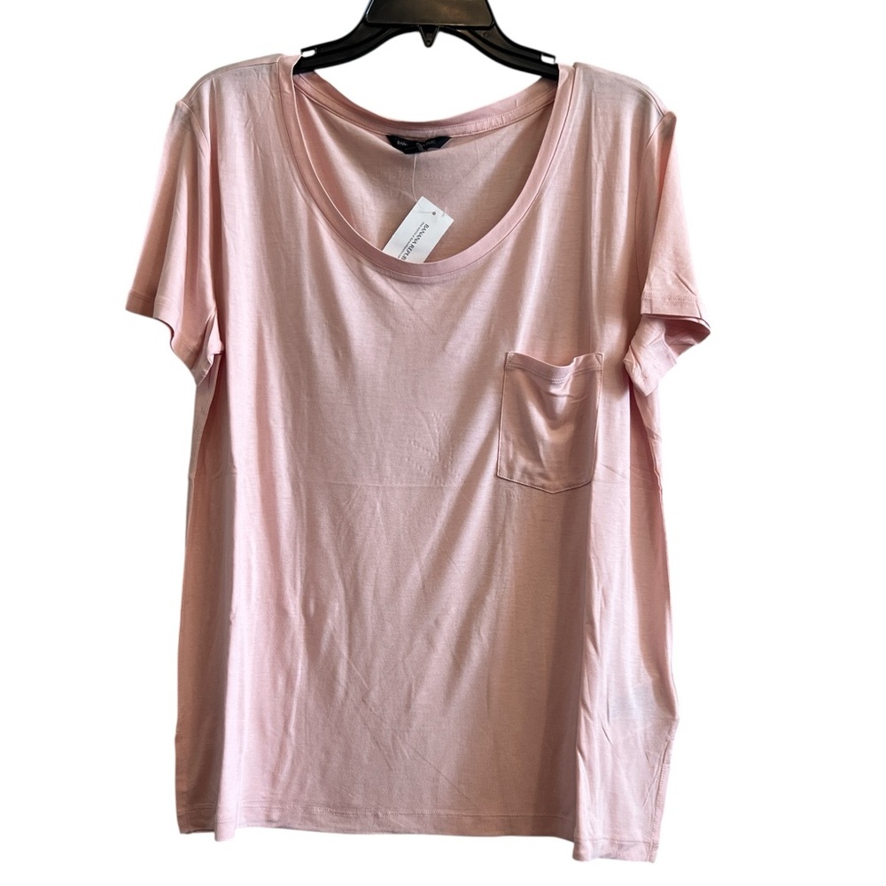 Banana Republic Light Pink Short Sleeve Tee With Front Pocket Size XL